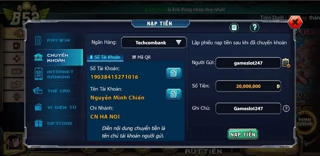 Đăng nhập hoặc nạp tiền bằng Cmd368 để trải nghiệm ngay! - Cmd368